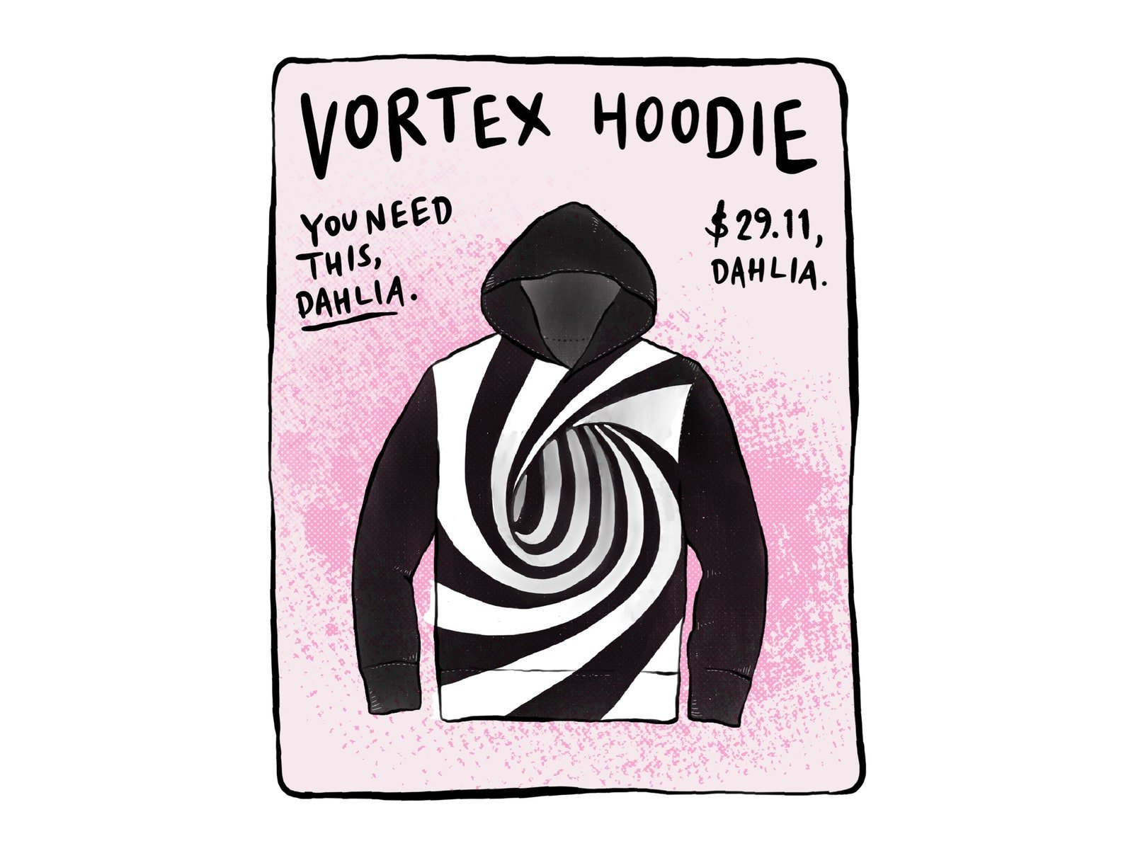 Internet a décidé que j’avais besoin d’un sweat à capuche Vortex