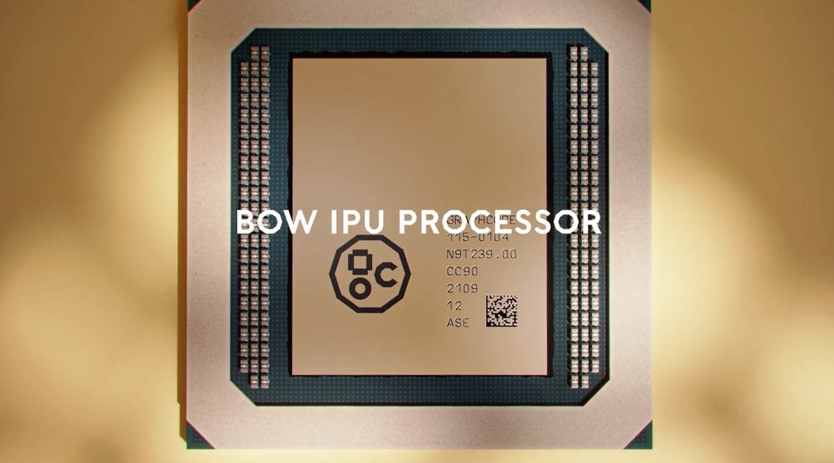 Le fabricant d'ordinateurs AI Graphcore dévoile une puce 3D et promet une machine «ultra-intelligence» de 500 billions de paramètres | ZDNet 1 graphcore-bow-ipu.png