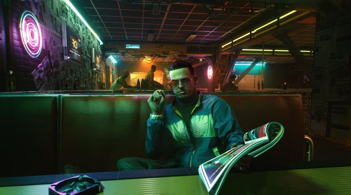 V talks to a Fixer in Cyberpunk 2077