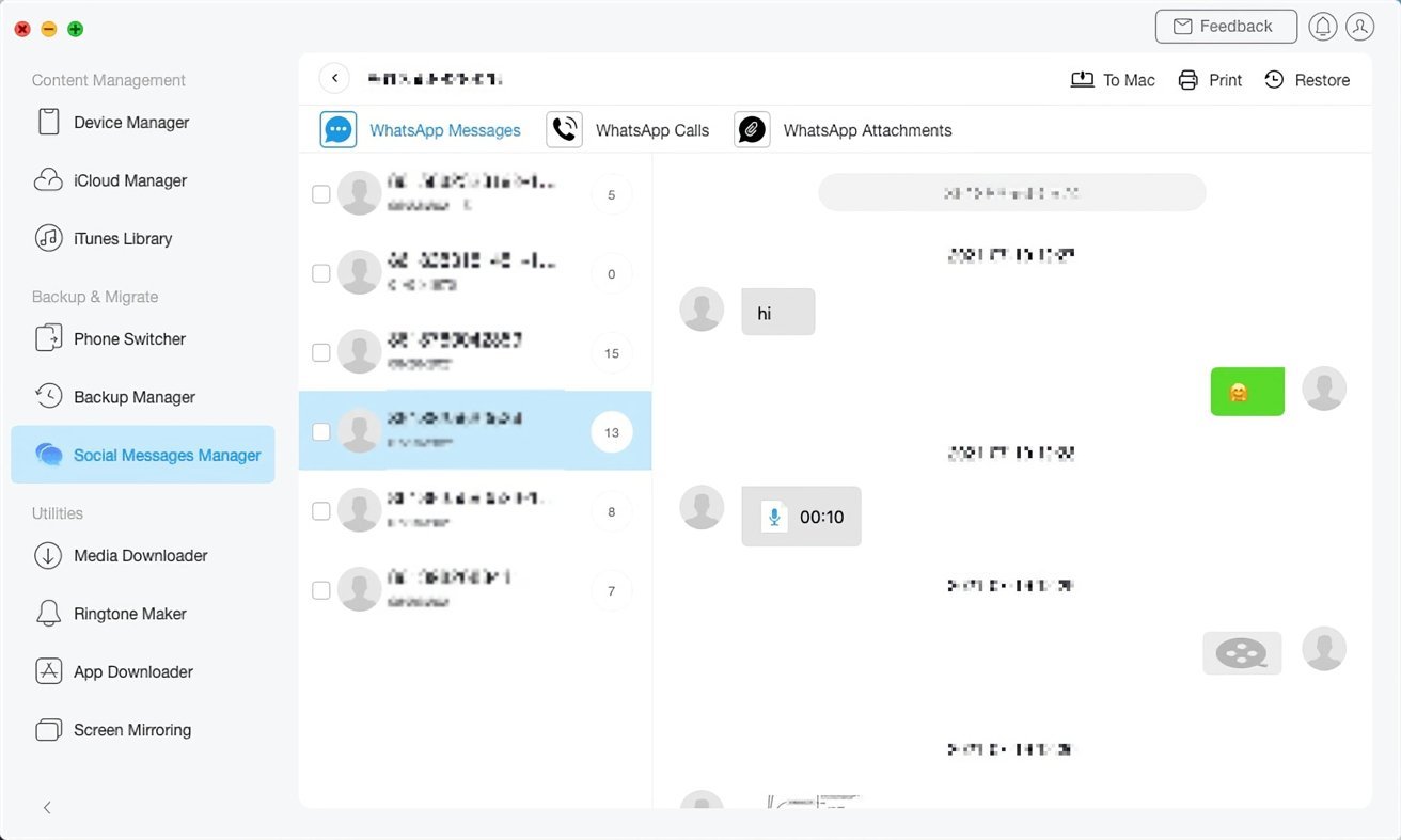 Comment restaurer une sauvegarde WhatsApp de Google Drive sur iPhone | AppleInsider 2 Vous pouvez sélectionner les conversations que vous souhaitez synchroniser avec AnyTrans.