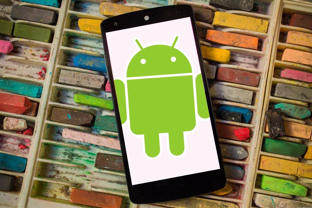 Logo Android sur un smartphone Android