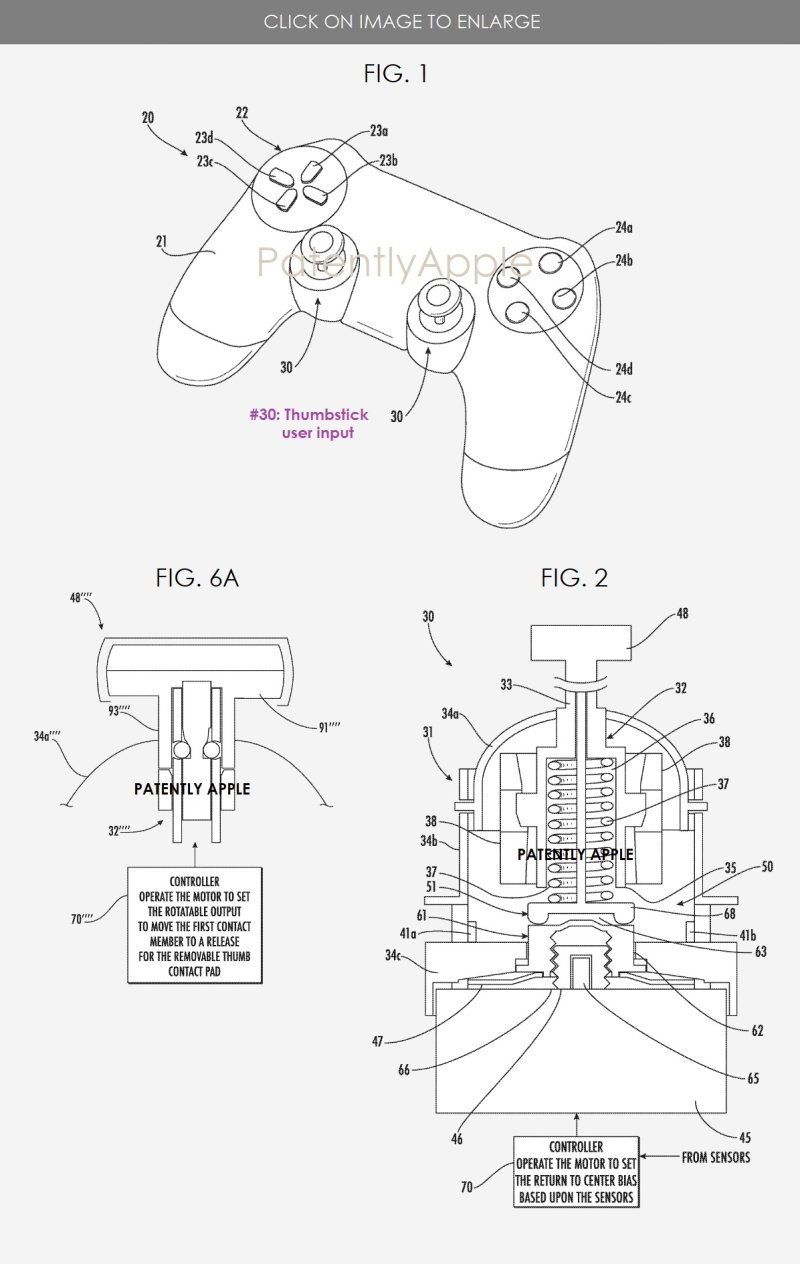 2 manettes de jeu brevetées apple