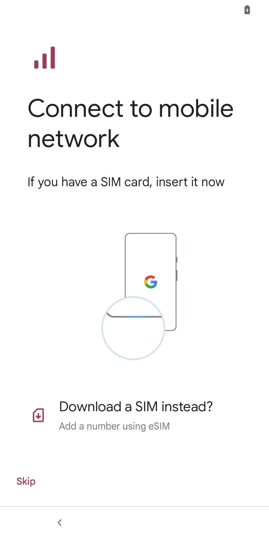 Page : Se connecter au réseau mobile
