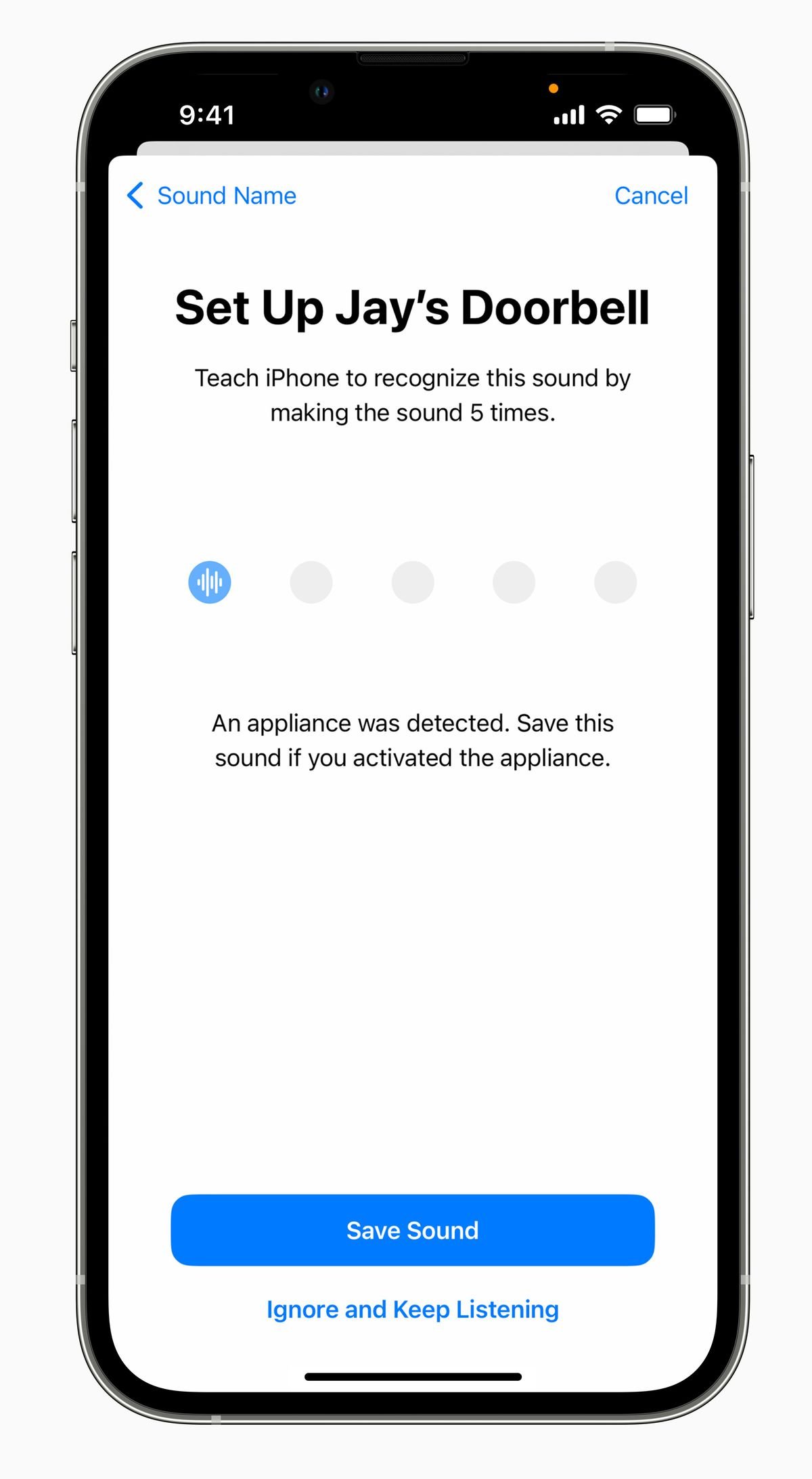 Personnalisation de la reconnaissance sonore dans iOS