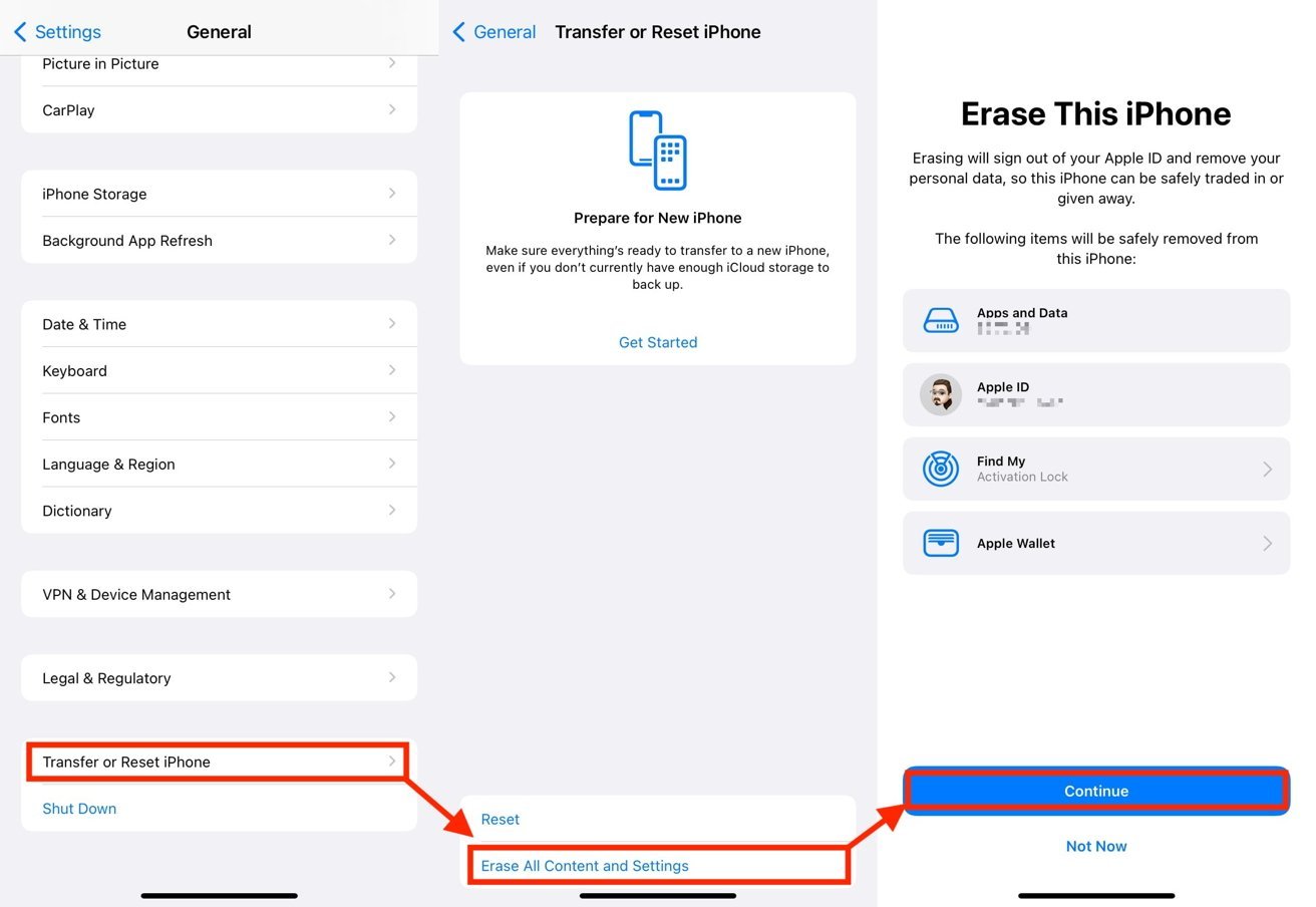 Sauvegarder et réinitialiser l'iPhone est la dernière véritable option disponible.