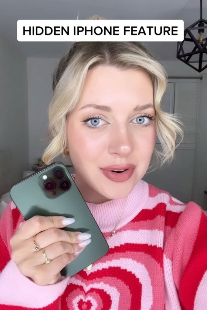Une femme a trouvé l'application de caméra cachée de l'iPhone que vous n'avez probablement jamais vue 1 Cette fonctionnalité a été mise en évidence par le gourou de la technologie TikTok, Katarina Mogus.