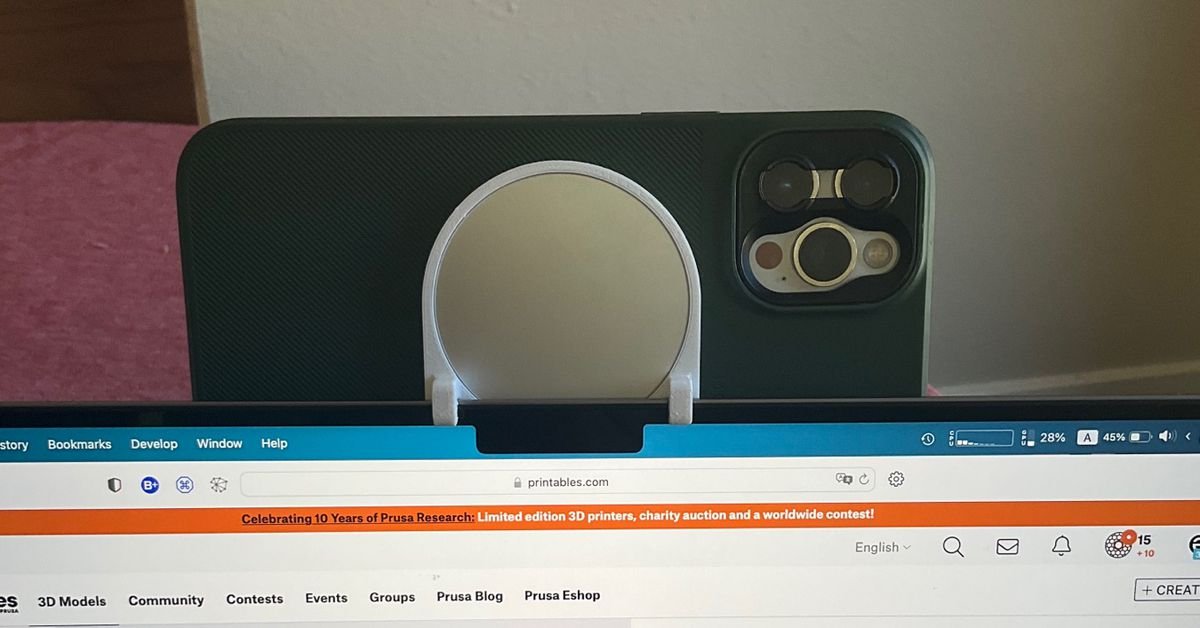 Vous pouvez imprimer en 3D un support de caméra de continuité pour iPhone avant que les vrais n’arrivent