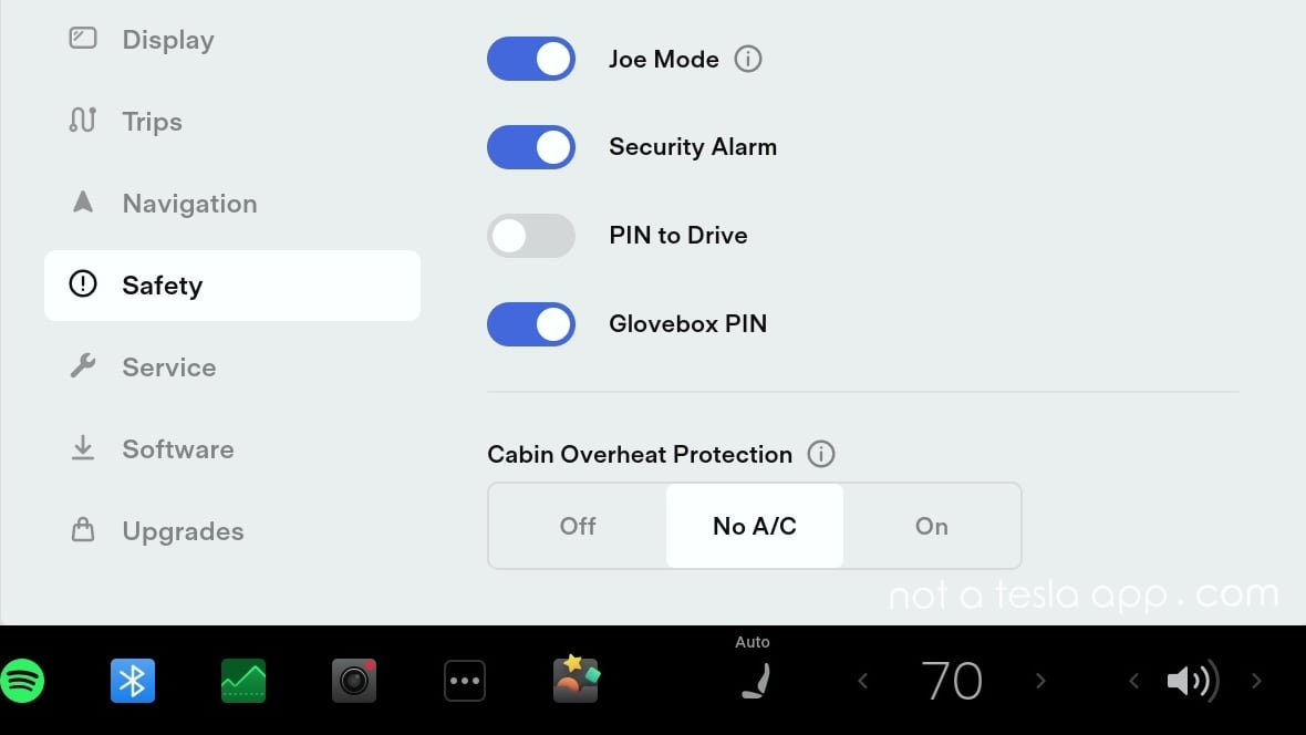 Tesla vous permettra de personnaliser davantage sa fonction de protection contre la surchauffe de l'habitacle