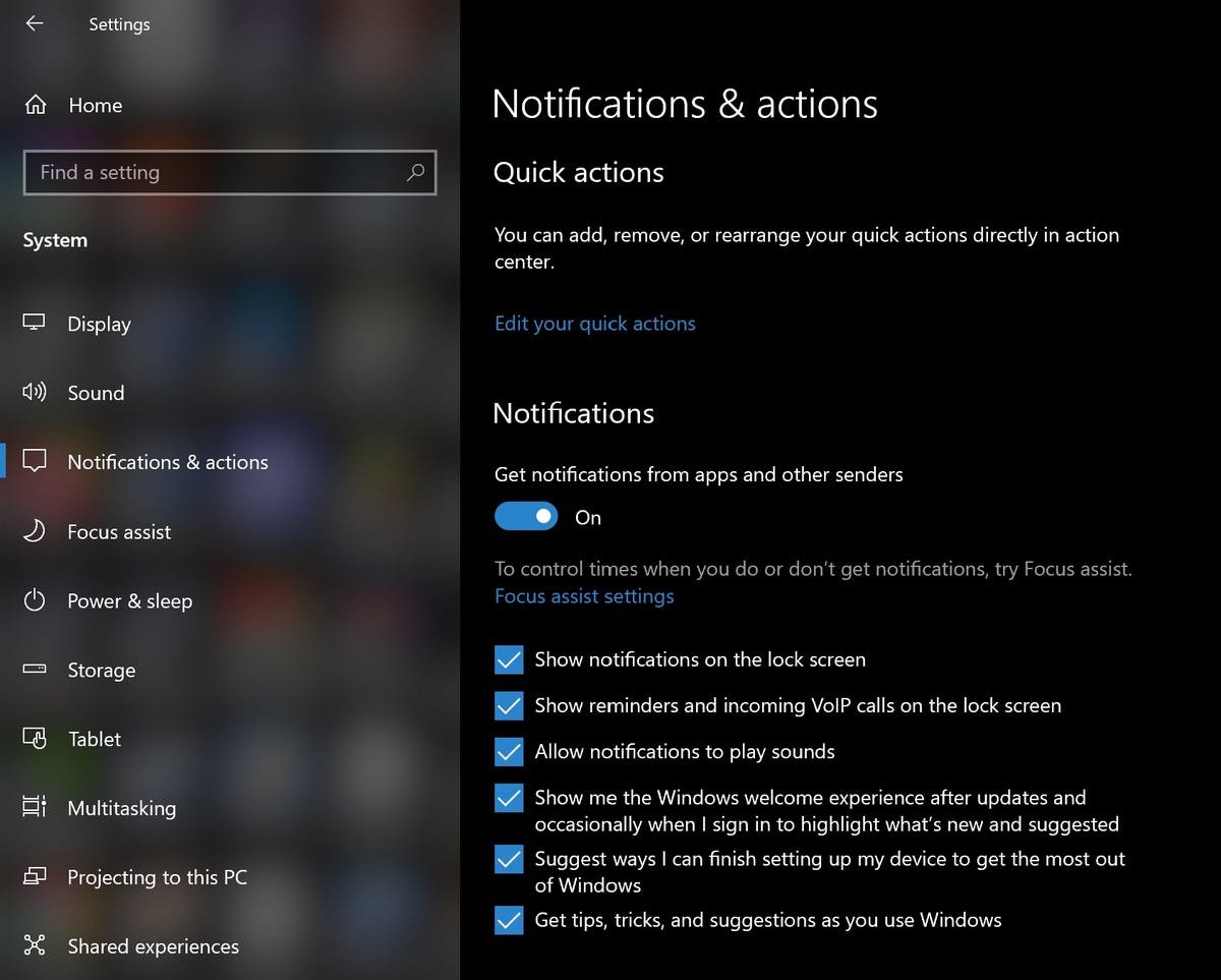Rester avec Windows 10 ? Modifier ces paramètres par défaut 2 win-10-notifications