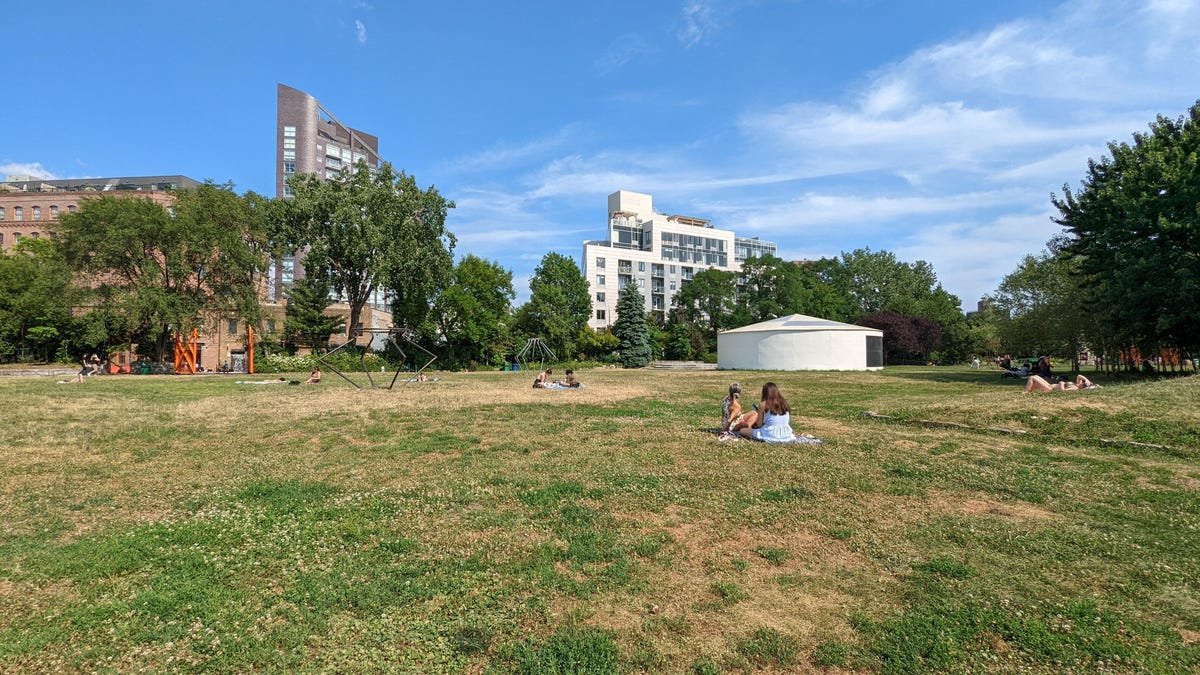 Google Pixel 6A Review: The Best Android Phone Under $500 21 A photo of a park taken with the Pixel 6's ultrawide camera.