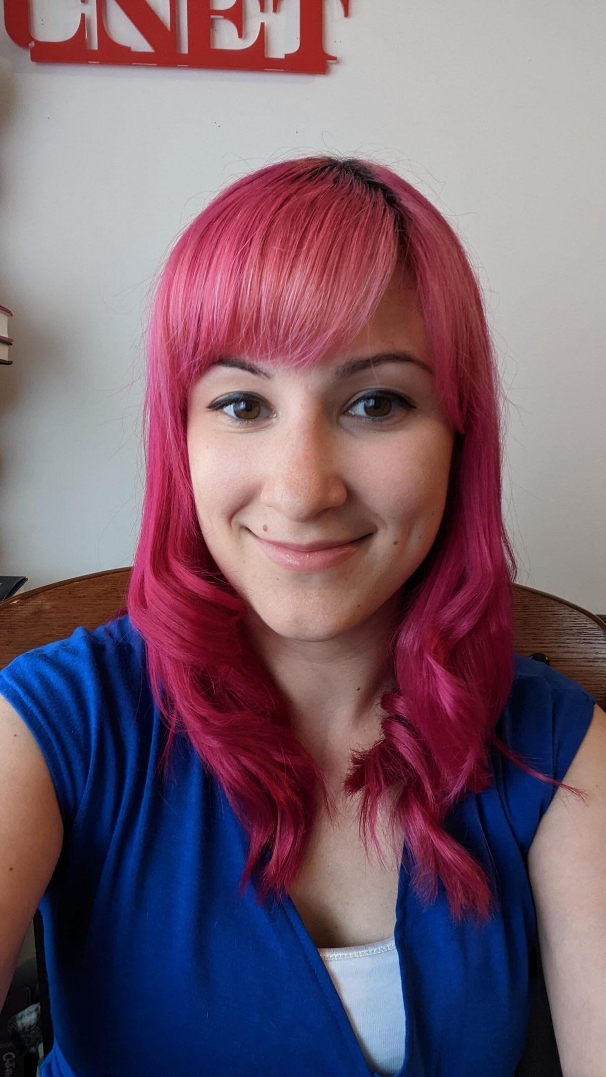Google Pixel 6A Review: The Best Android Phone Under $500 24 A selfie of a woman taken on Google's Pixel 6.
