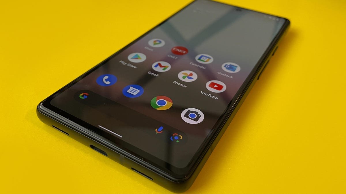 Google Pixel 6A Review: The Best Android Phone Under $500 27 Google's Pixel 6A phone with app icons on the home screen