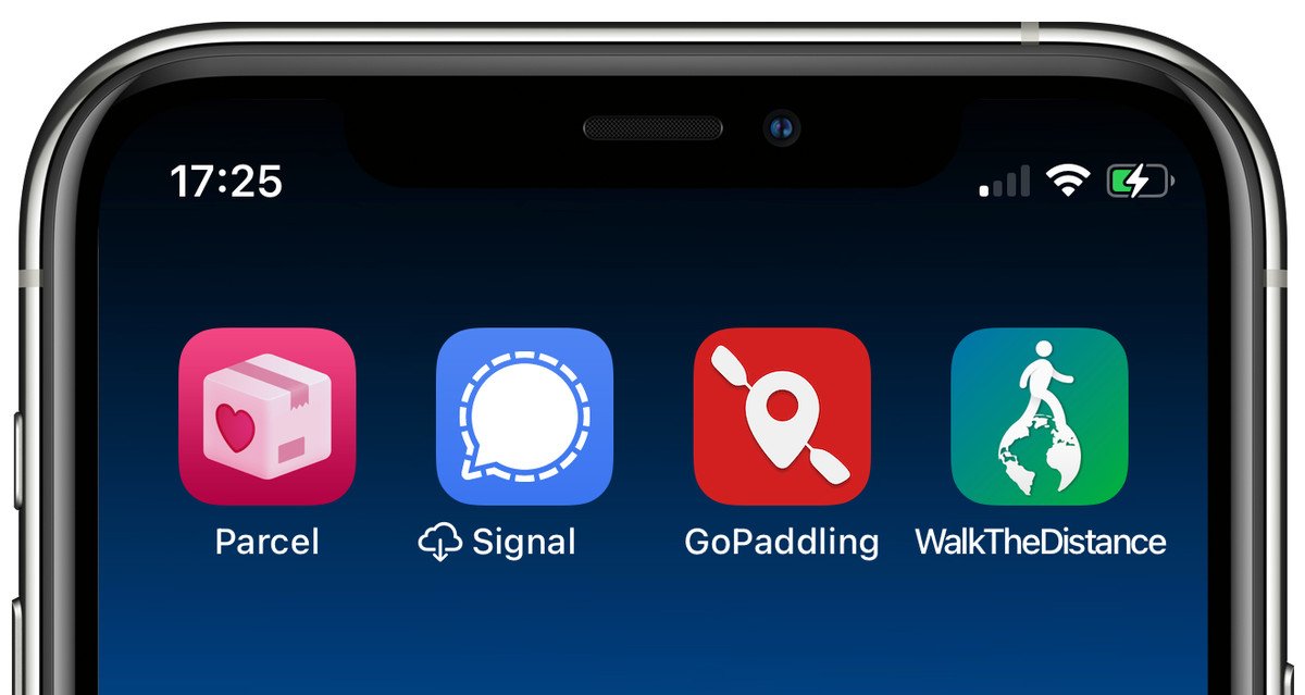 Capture d'écran d'une application qui a été déchargée entre d'autres applications encore installées