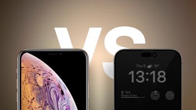Fonction iPhone XS contre iPhone 14 Pro