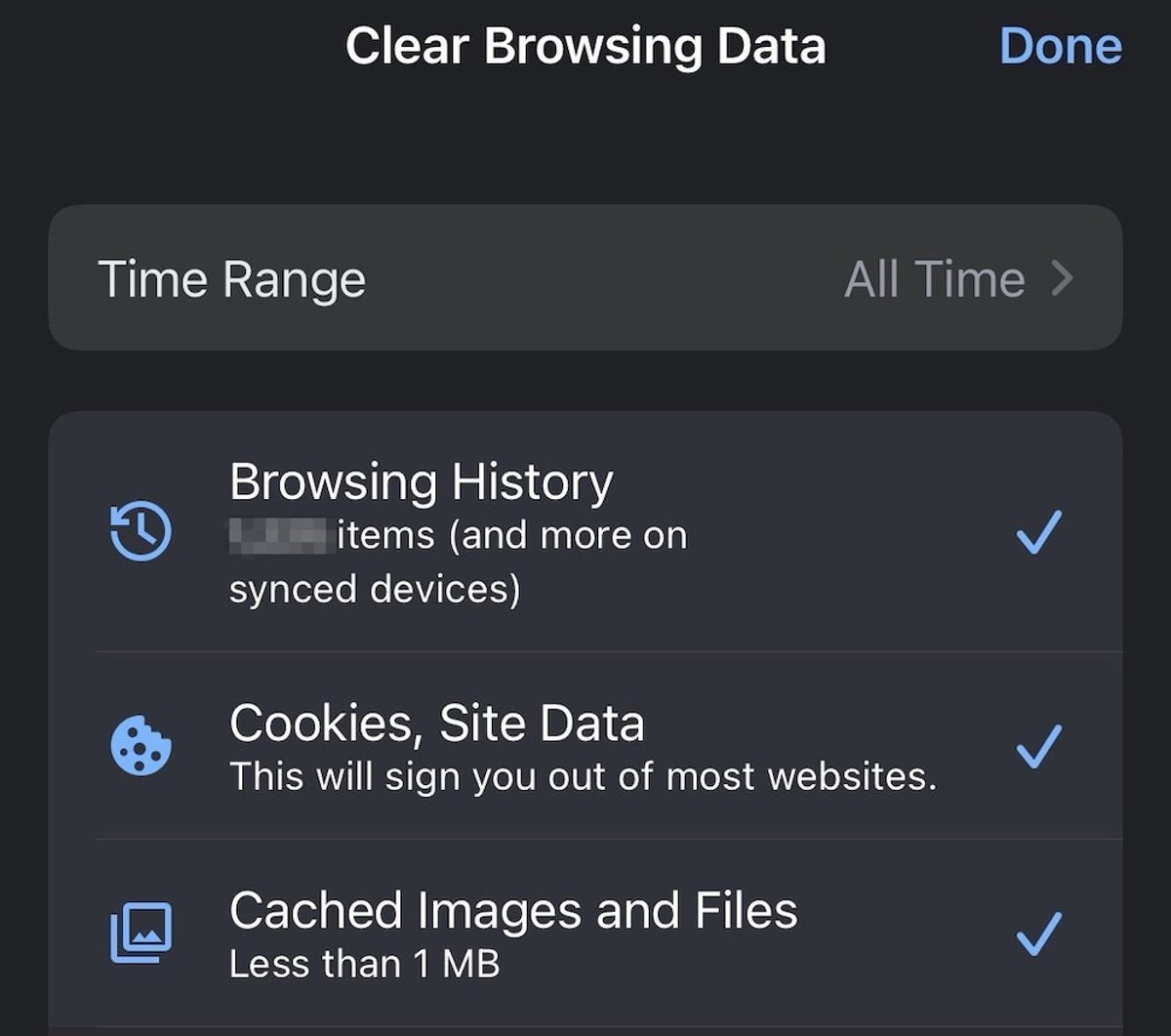 Comment tirer le meilleur parti du stockage de votre iPhone sans dépenser un centime 9 google-effacer-les-données-de-navigation