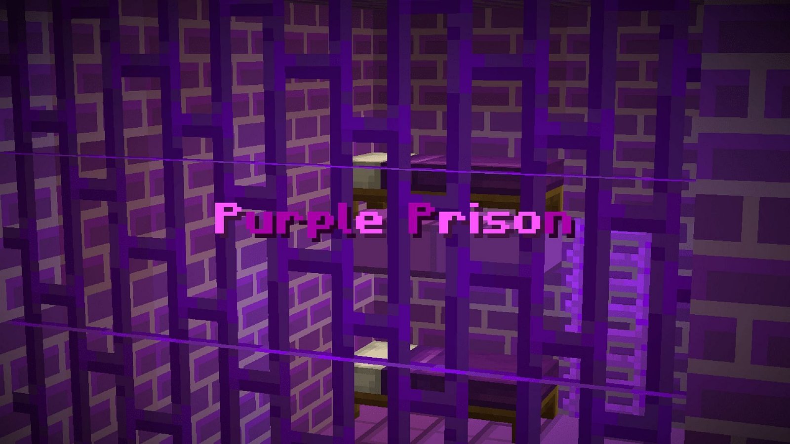 Logo officiel de Purple Prison (Image via Minecraft Maps)