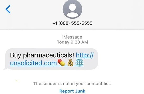 Comment bloquer et signaler les appels et SMS indésirables sur iPhone | AppleInsider 3 La fonctionnalité Signaler les indésirables dans Messages.