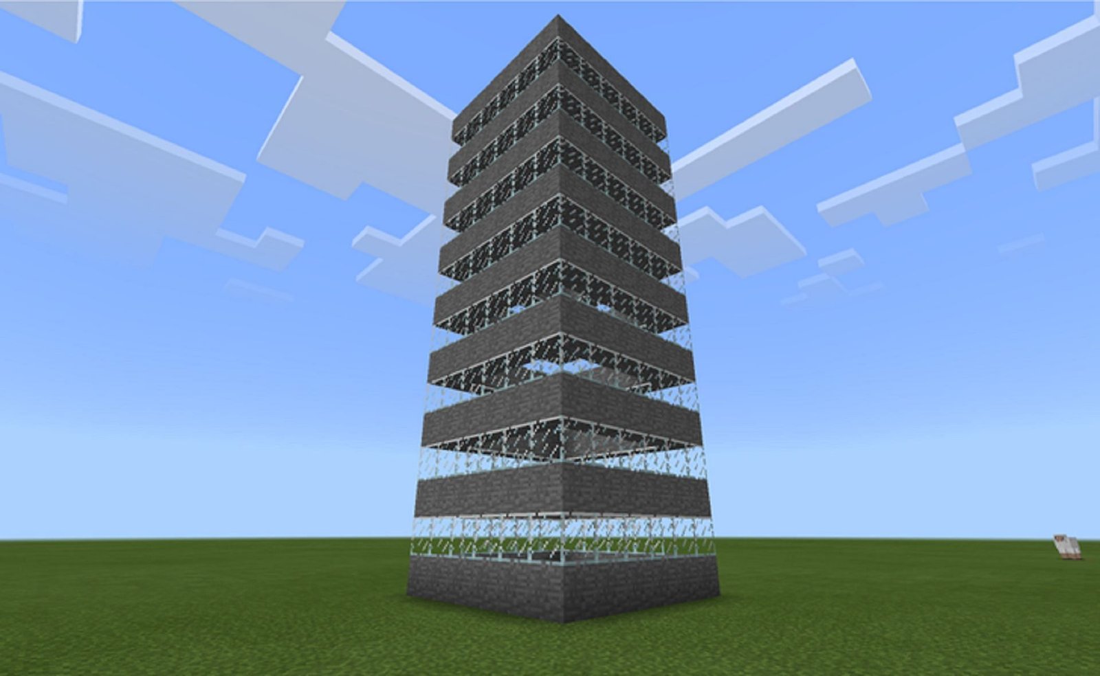 Skyscrapers in Education Edition offre une avenue intéressante pour apprendre le codage (Image via Mojang)