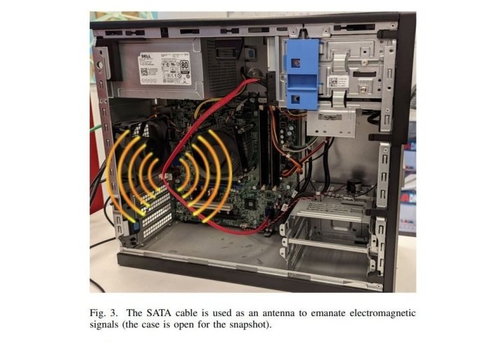Les données les plus sensibles du monde pourraient être vulnérables à un nouveau piratage | Tendances numériques 1 Vulnérabilité SATAn illustrée sur une photographie d'un boîtier de PC ouvert.