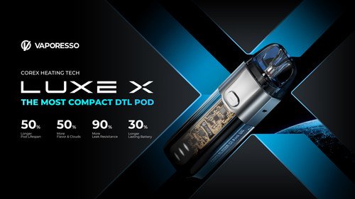 VAPORESSO dévoile LUXE X au Royaume-Uni et en France, doté de sa dernière technologie de base COREX 1 VAPORESSO devoile LUXE X au Royaume Uni et en France dote