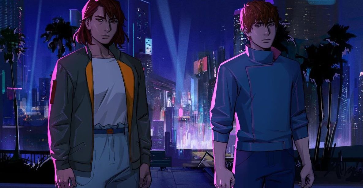 Characters in the cyberpunk visual novel Love Shore