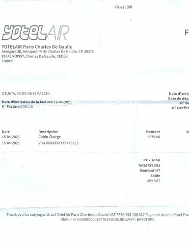 Un Nigérian bloqué à Paris à cause de l'incapacité d'Air France à communiquer la modification des détails d'embarquement 2 1662887232 398 Un Nigerian bloque a Paris a cause de lincapacite dAir