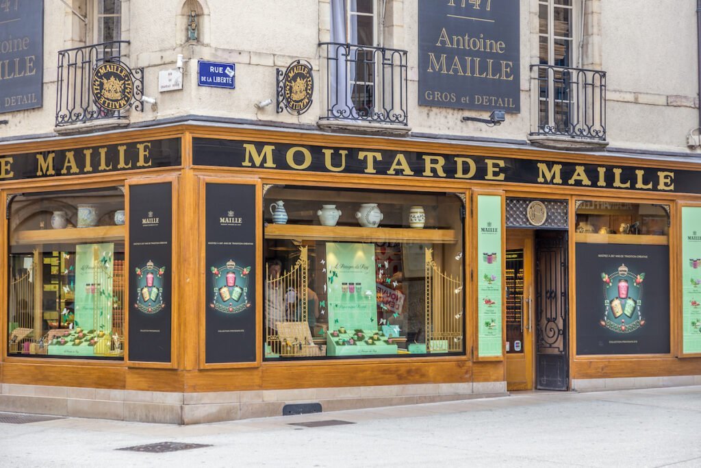 Boutique de moutarde à Dijon, France