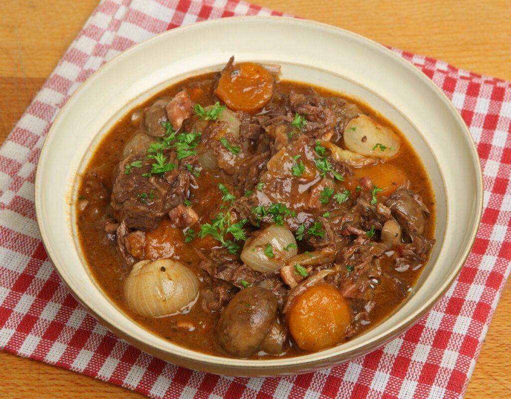 Bœuf bourguignon, célèbre plat français
