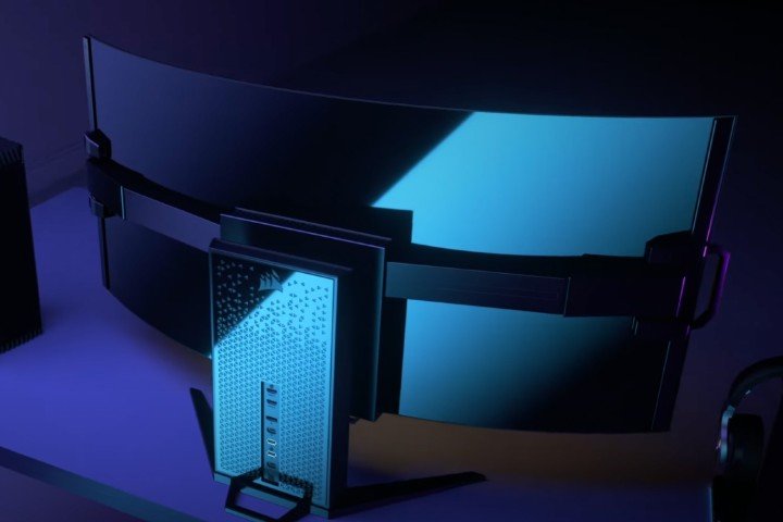 L'arrière du moniteur Corsair Xenon.