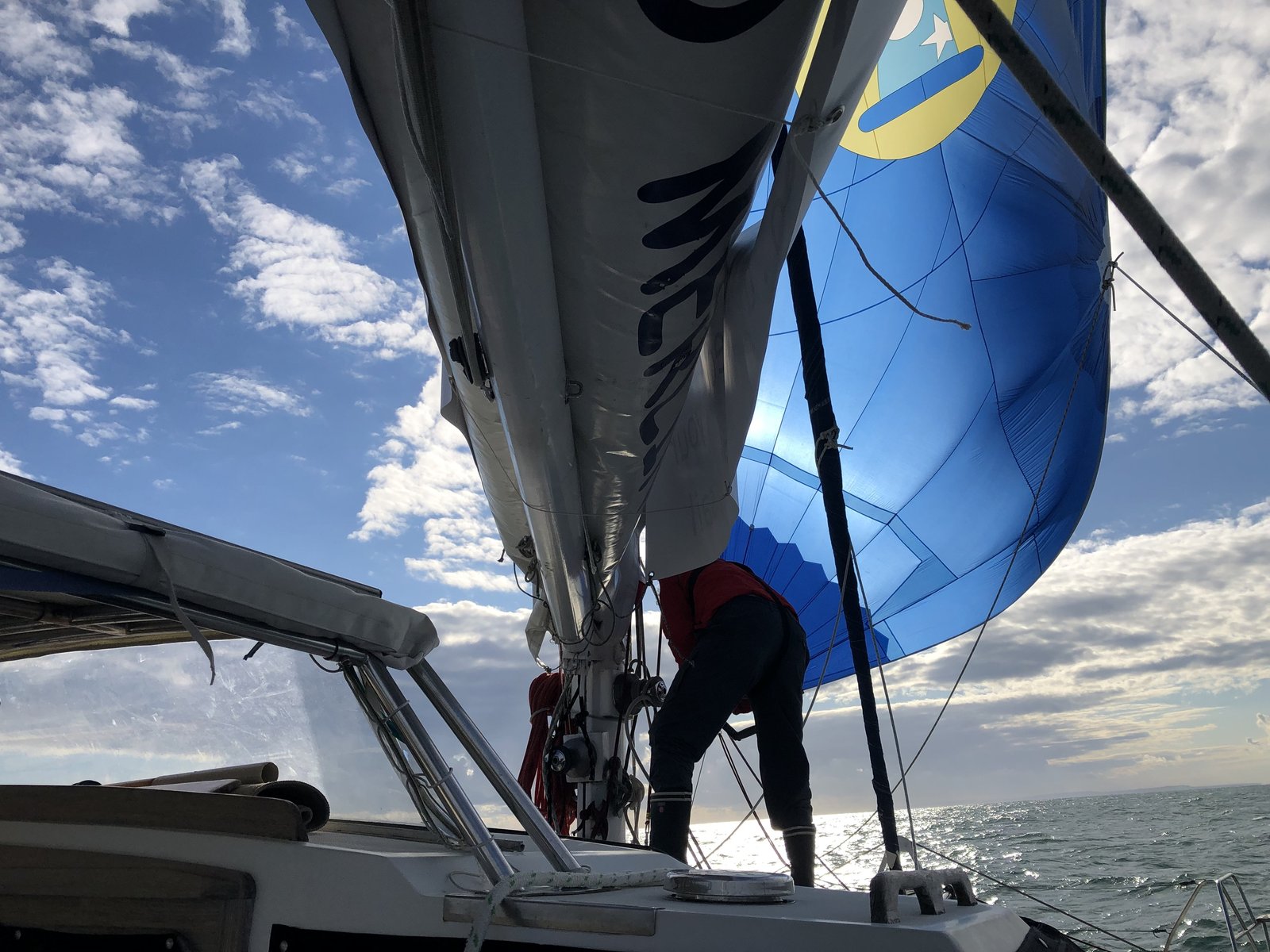 Photo d'Andrew Simons sur le catamaran SailLink