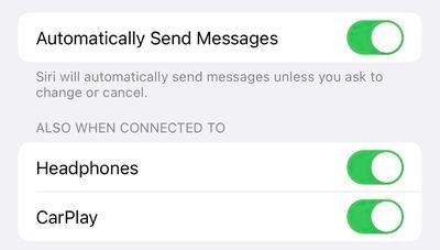 Paramètres iPhone 14 Pro Messages Siri automatiques