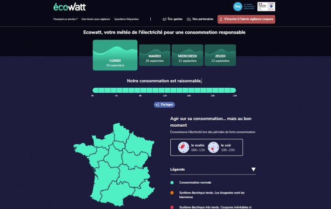 Comment vérifier quand la consommation d’électricité est sous tension en France