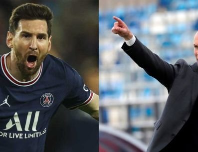 Lionel Messi et Zinédine Zidane