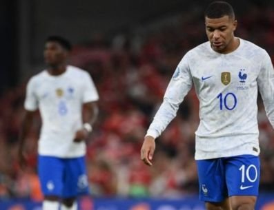 Mbappé lors d'un match avec la France