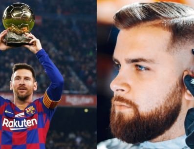 Lionel Messi et barbier