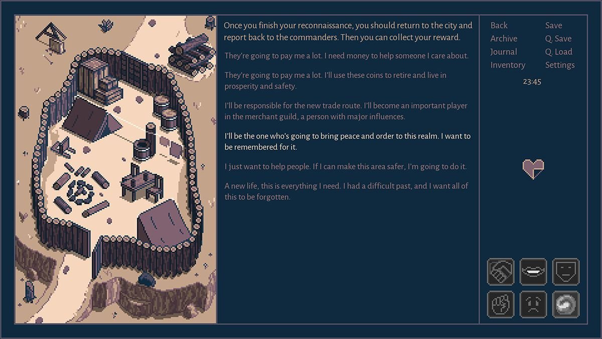 A map in Roadwarden