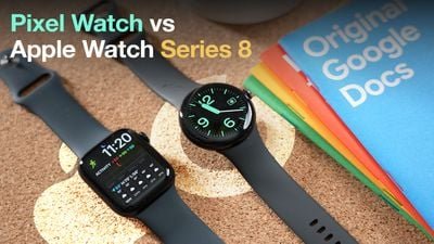 Pixel Watch vs Apple Watch Series 8 Fonctionnalité