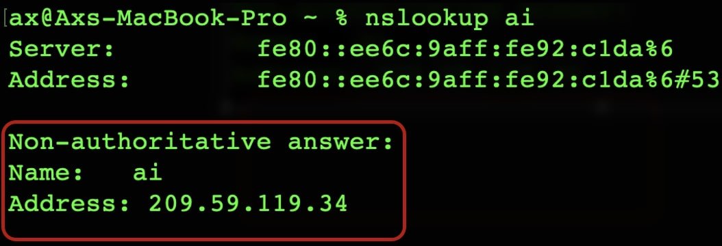 réponse DNS ai