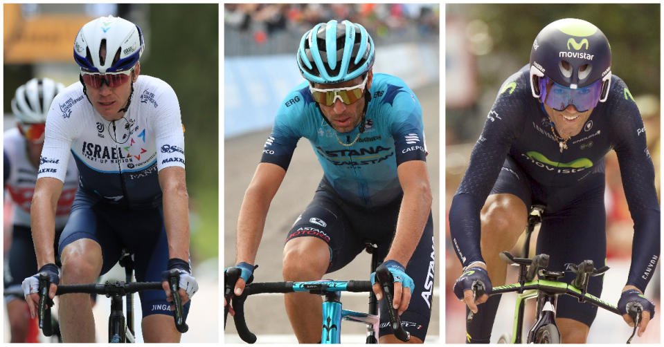 Les meilleurs coureurs (de gauche à droite) Chris Froome, Vincenzo Nibali et Alejandro Valverde participeront au premier Tour de France Prudential Singapore Criterium. (PHOTOS : Reuters)