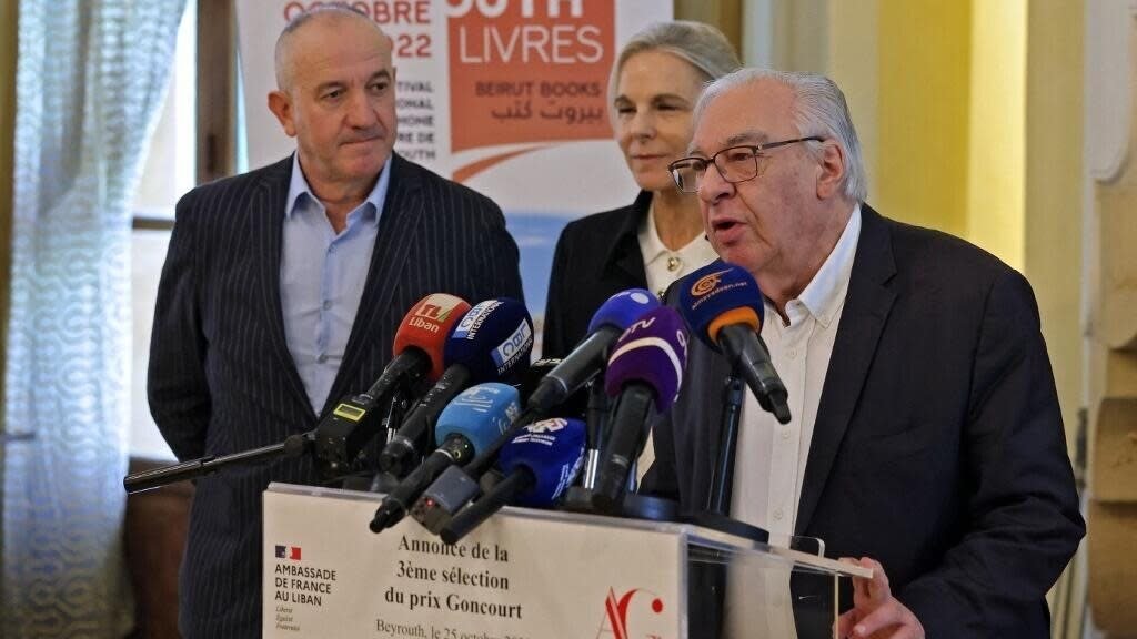 Les finalistes du prix littéraire Goncourt français dévoilés depuis Beyrouth