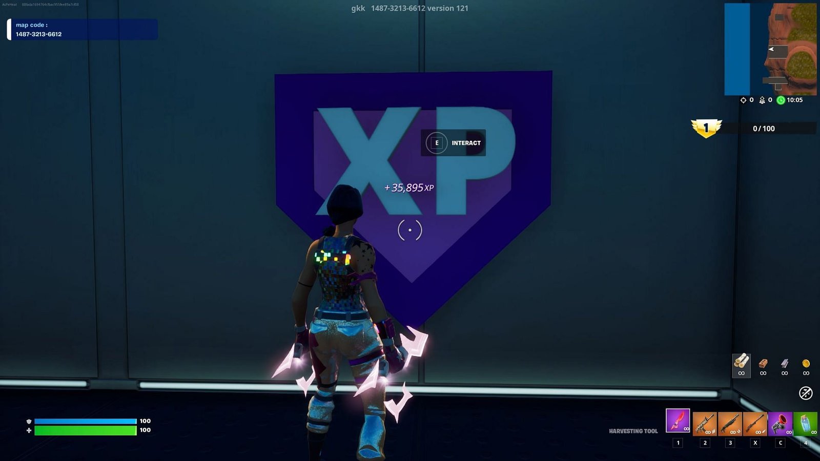 Une fois que vous interagissez avec ces boutons, vous gagnerez encore plus d'XP (Image via Epic Games)