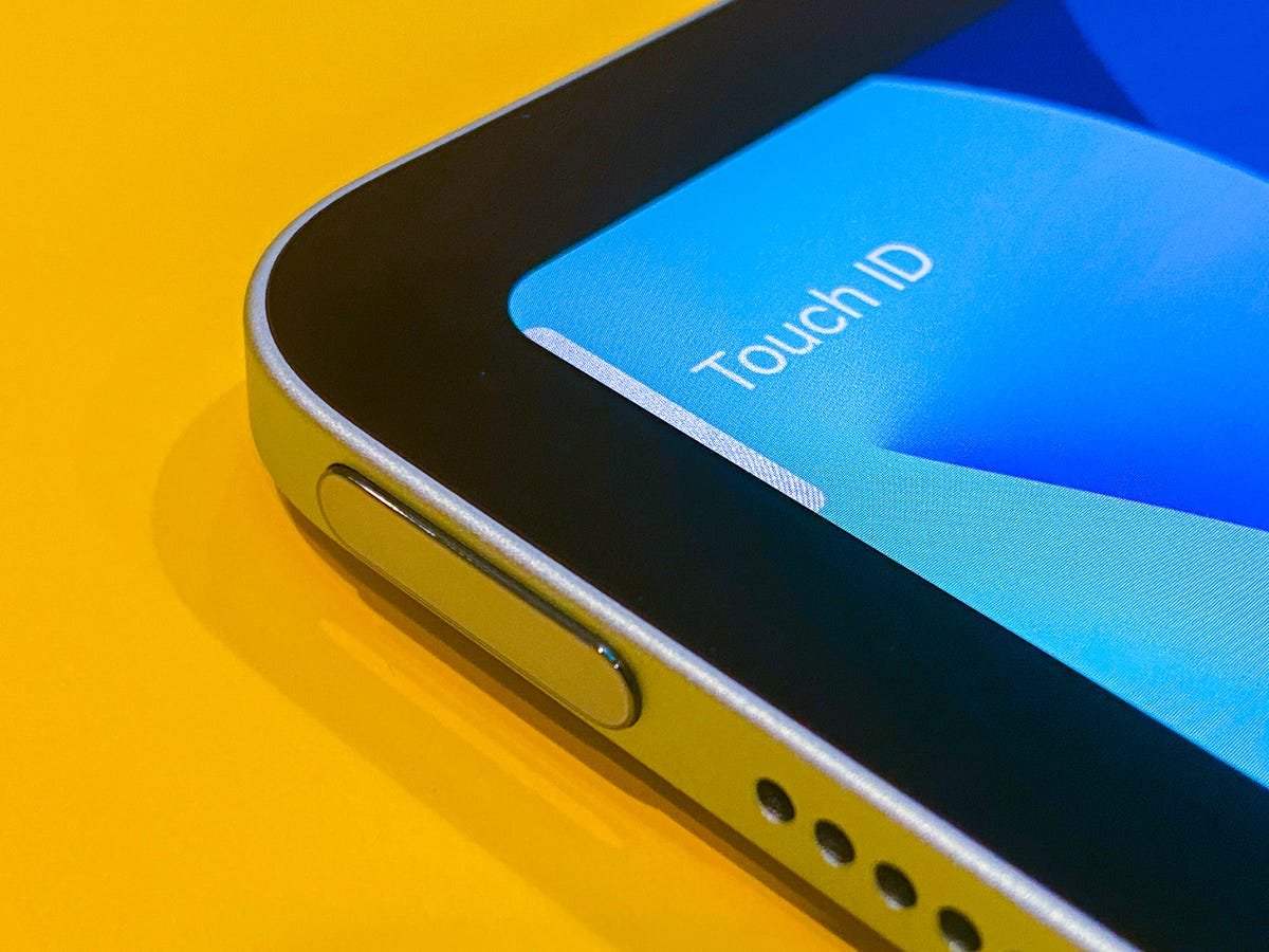 Le capteur Touch ID sur l'iPad Air à partir de 2020
