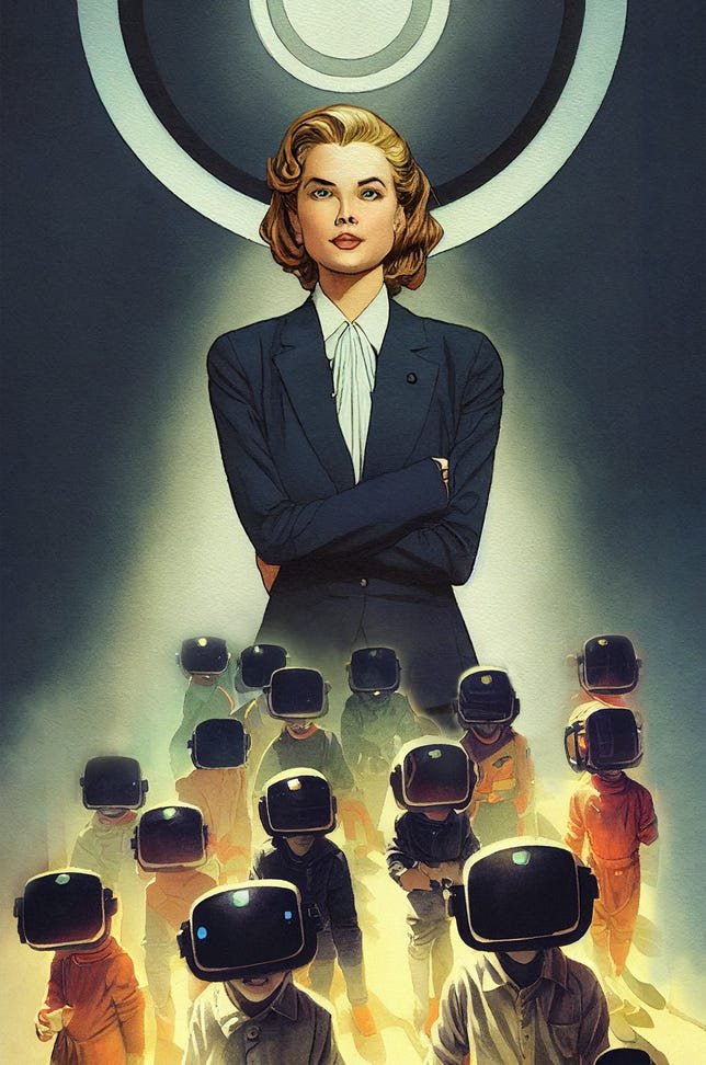 AI a dessiné cette superbe série de bandes dessinées. Vous ne le sauriez jamais 1 Une image d'une bande dessinée avec des illustrations générées par l'IA montre une femme qui ressemble beaucoup à Grace Kelly