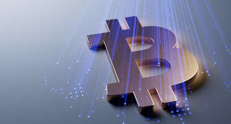 Crypto Whale Bitcoin Cryptocurrency Grand investisseur détenant un actif de pièces