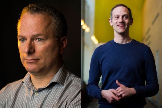 Projet de collecte de données sans précédent, une énorme pièce manquante de l'étude d'Internet, actuellement en cours 1 Portrait de David Lazer (à gauche) et David Choffnes (à droite)