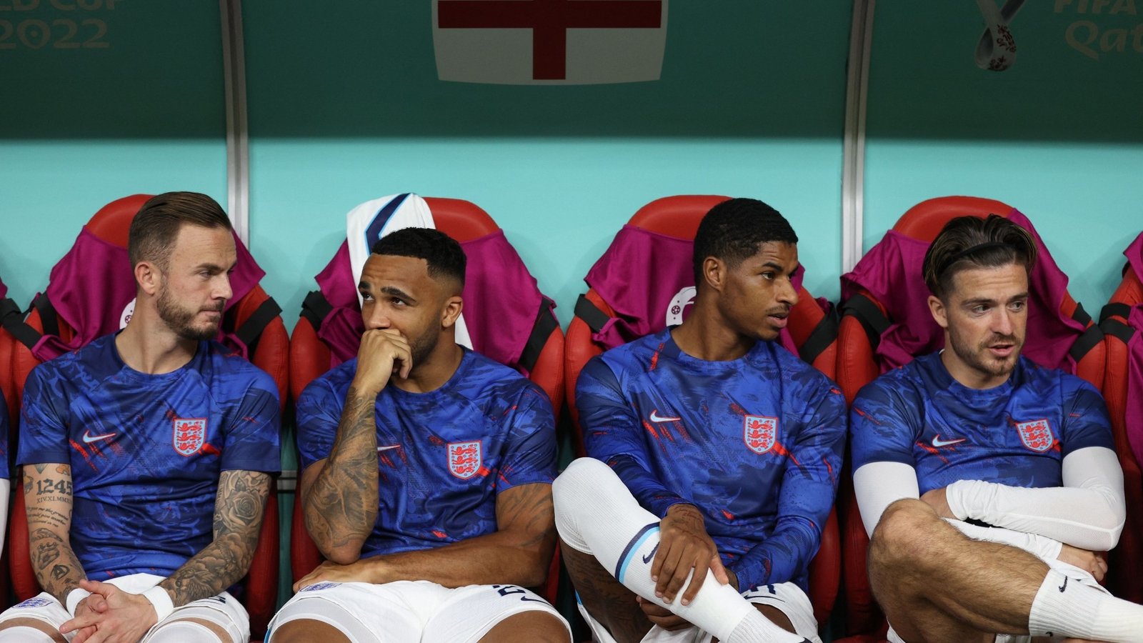 Callum Wilson James Maddison Marcus Rashford Jack Grealish Angleterre 2022