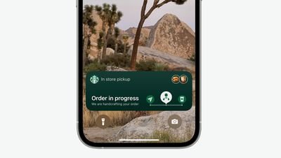 ios 16 activités en direct starbucks