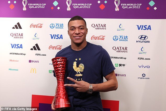 Cela vient après que Kylian Mbappe ait fait exactement la même chose plus tôt dans le tournoi