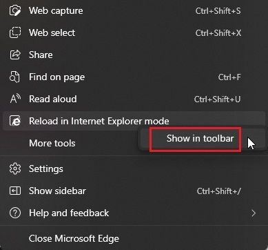 Activer le mode IE dans Edge