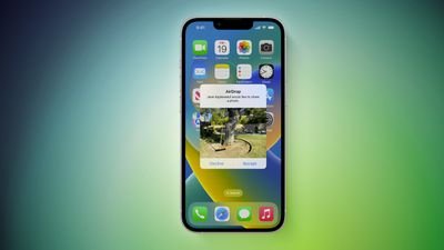 Fonctionnalité AirDrop iOS 16
